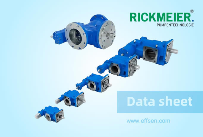RICKMEIER Gear pumps and pump units  R25/2.5 to R105/2600
