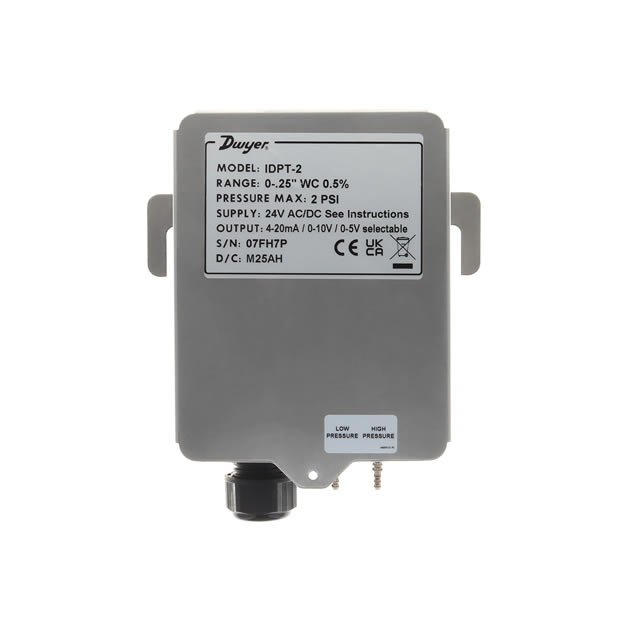 Dwyer Series IDPT Industrial Differential Pressure Transmitter IDPT-12U-IN