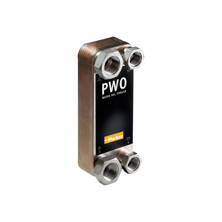 Parker PWO B25TH-100 Brazed Plate Water Oil Cooler