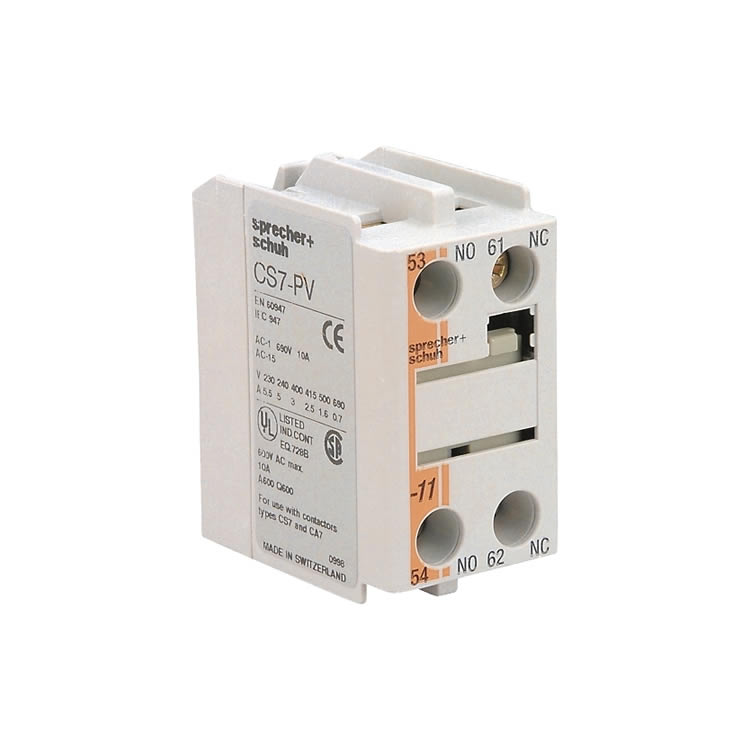 Sprecher+Schuh Auxiliary Contact with 1NO Contact and 1NC Contact CS7-PV