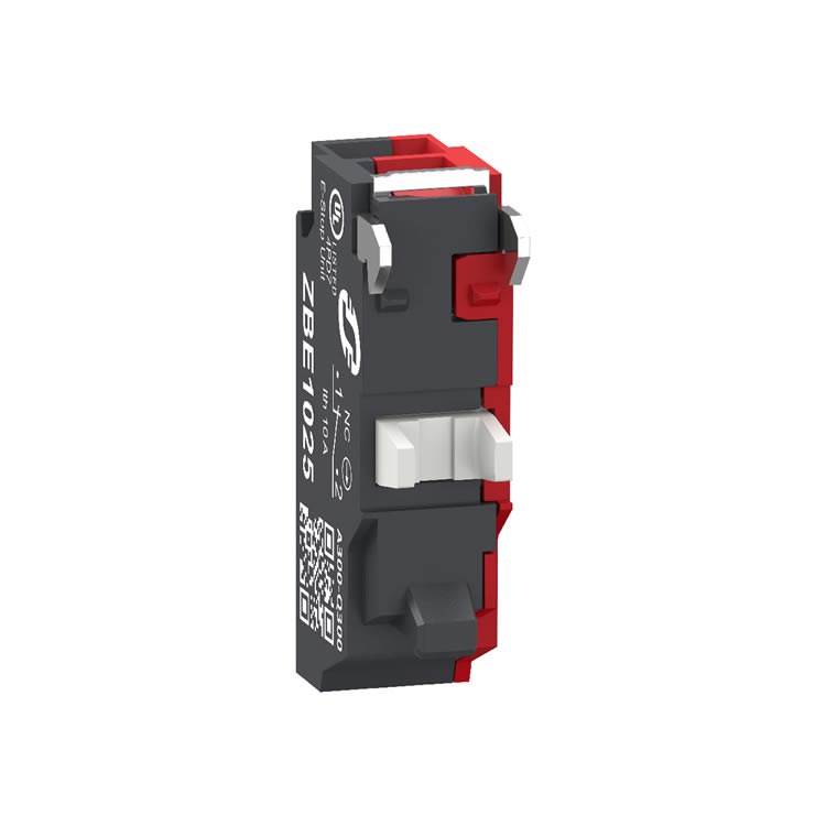 Schneider ZBE1025 Contact module Harmony XB4 / XB5, Plug-in Terminals, 1 NC