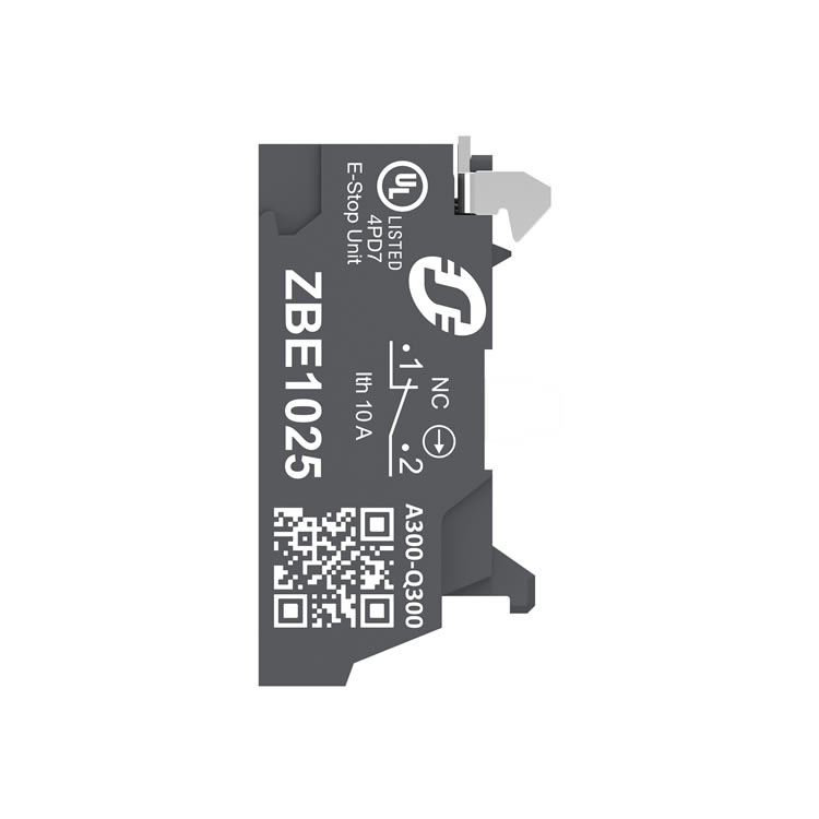 Schneider ZBE1025 Contact module Harmony XB4 / XB5, Plug-in Terminals, 1 NC