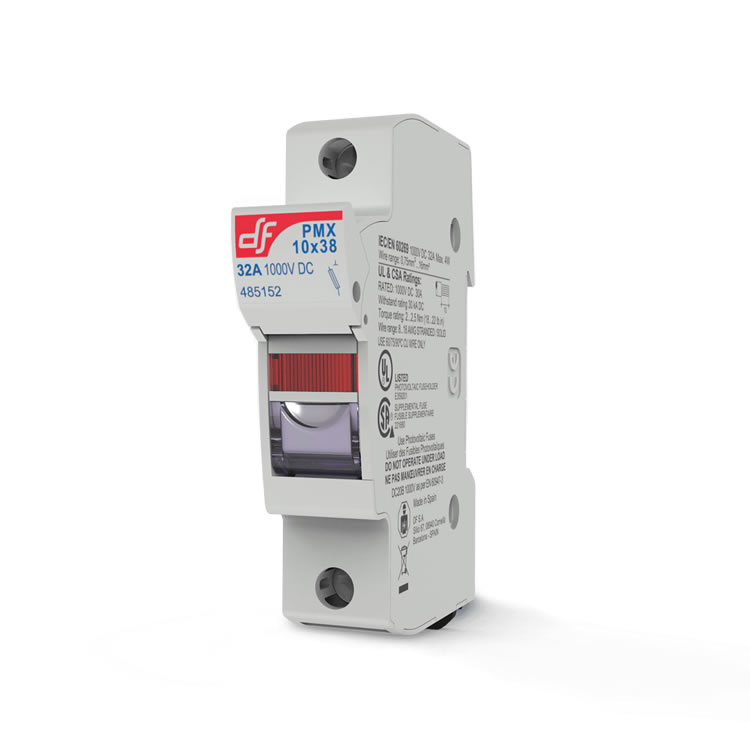 DF Electric PMX-10×38 PV fuse holder 1000V DC