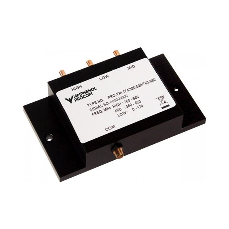 Amphenol Procom Multiplexers PRO-TRI 174/380-520/760-960-SMA