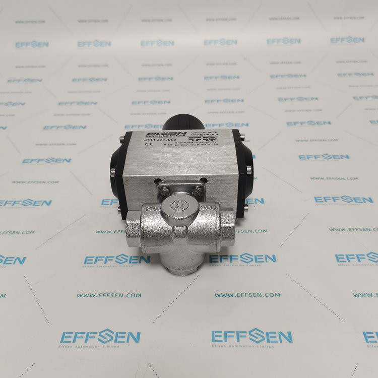 evian Ball Valves with pneumatic actuator 3 Way L/T Threaded 1/4