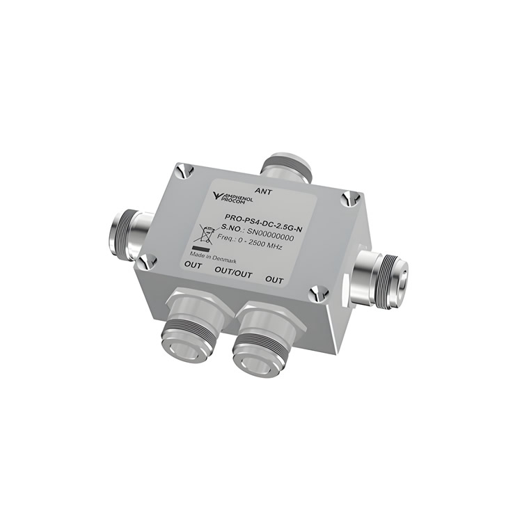 Amphenol procom Power Splitters and Dividers PRO-PS4-DC-2.5G-N