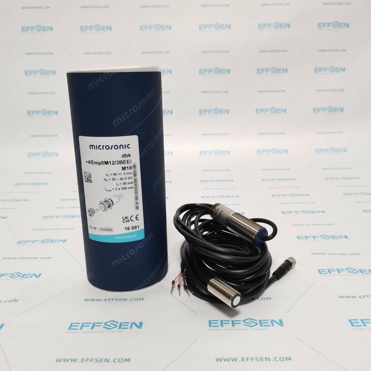 microsonic dbK+4/M12/3BEE/M18 E+S Ultrasonic Sensor