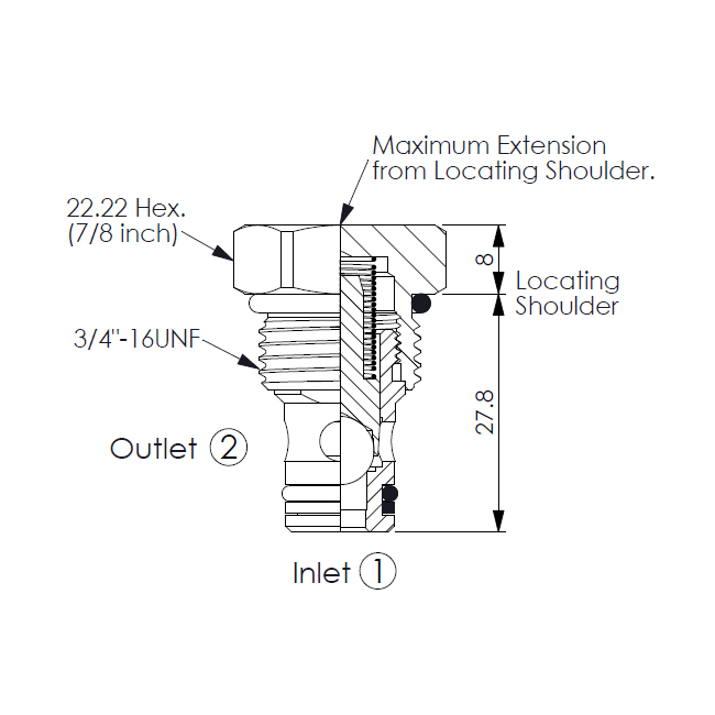 Winner CV08W2003N Hydraulic Check Valve