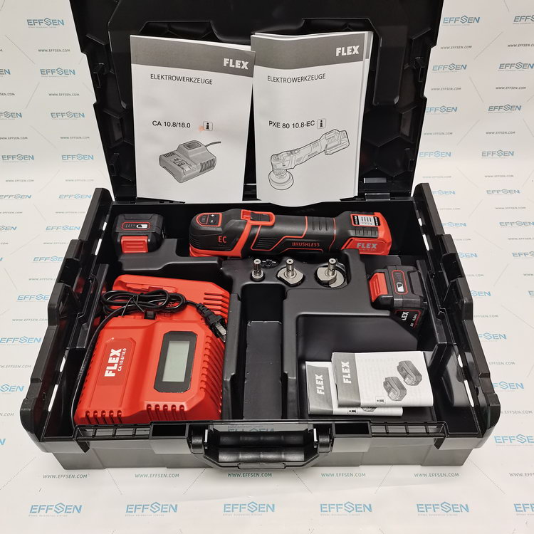 FLEX smart cordless polisher PXE 80 10.8-EC SET