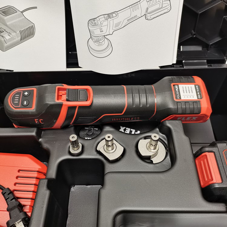 FLEX smart cordless polisher PXE 80 10.8-EC SET