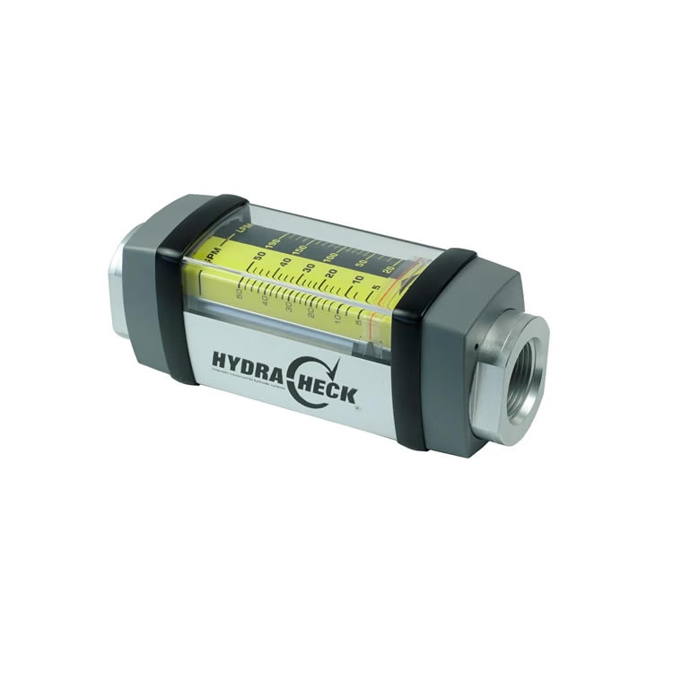 Hydracheck HC-600A-005 Inline Flow Meter, 5 GPM, 3500 PSI