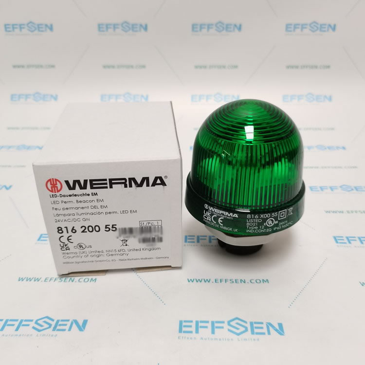 WERMA 816.200.55 Green LED Blinking Beacon