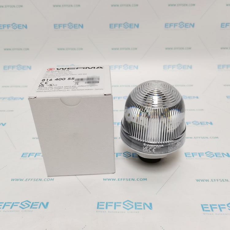 WERMA 816.400.55 White LED Blinking Beacon