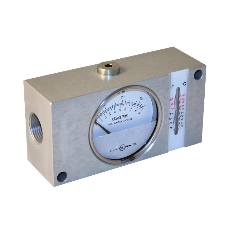 Hydracheck Inline Flow Indicator With Temperature Sensor HC-FI750-032-T