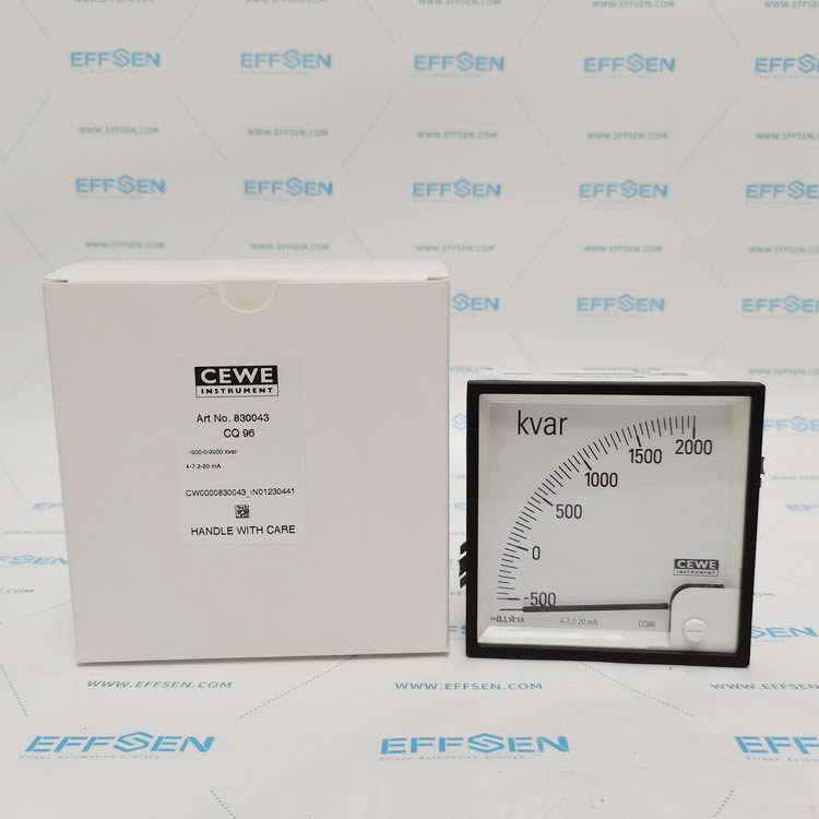 Cewe Instrument CQ96 Analog Panel Meter 4-20mA 500-0-2000Kvar
