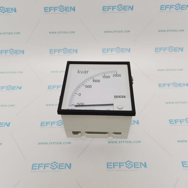 Cewe Instrument CQ96 Analog Panel Meter 4-20mA 500-0-2000Kvar