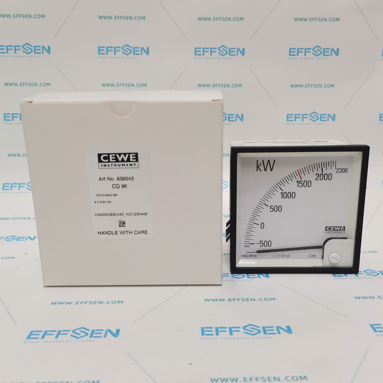 Cewe Instrument CQ96 Analog power panel meter 4-20mA -575-0-2300 kW