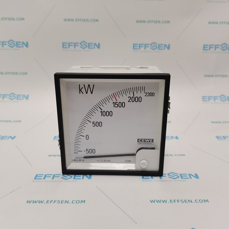 Cewe Instrument CQ96 Analog power panel meter 4-20mA -575-0-2300 kW