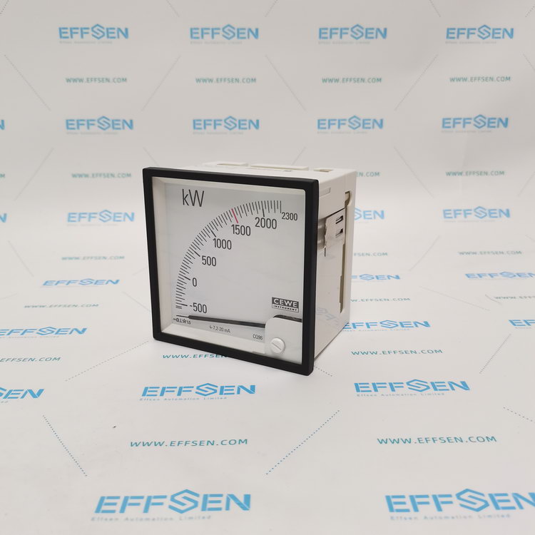 Cewe Instrument CQ96 Analog power panel meter 4-20mA -575-0-2300 kW