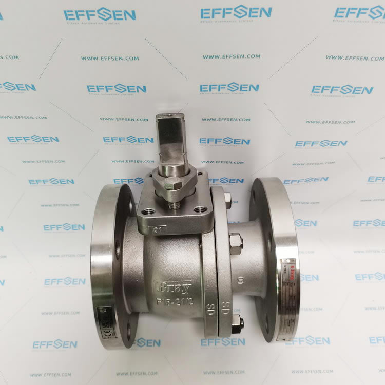 Bray F15,2-1/2,150 two-piece flanged full port ball valve