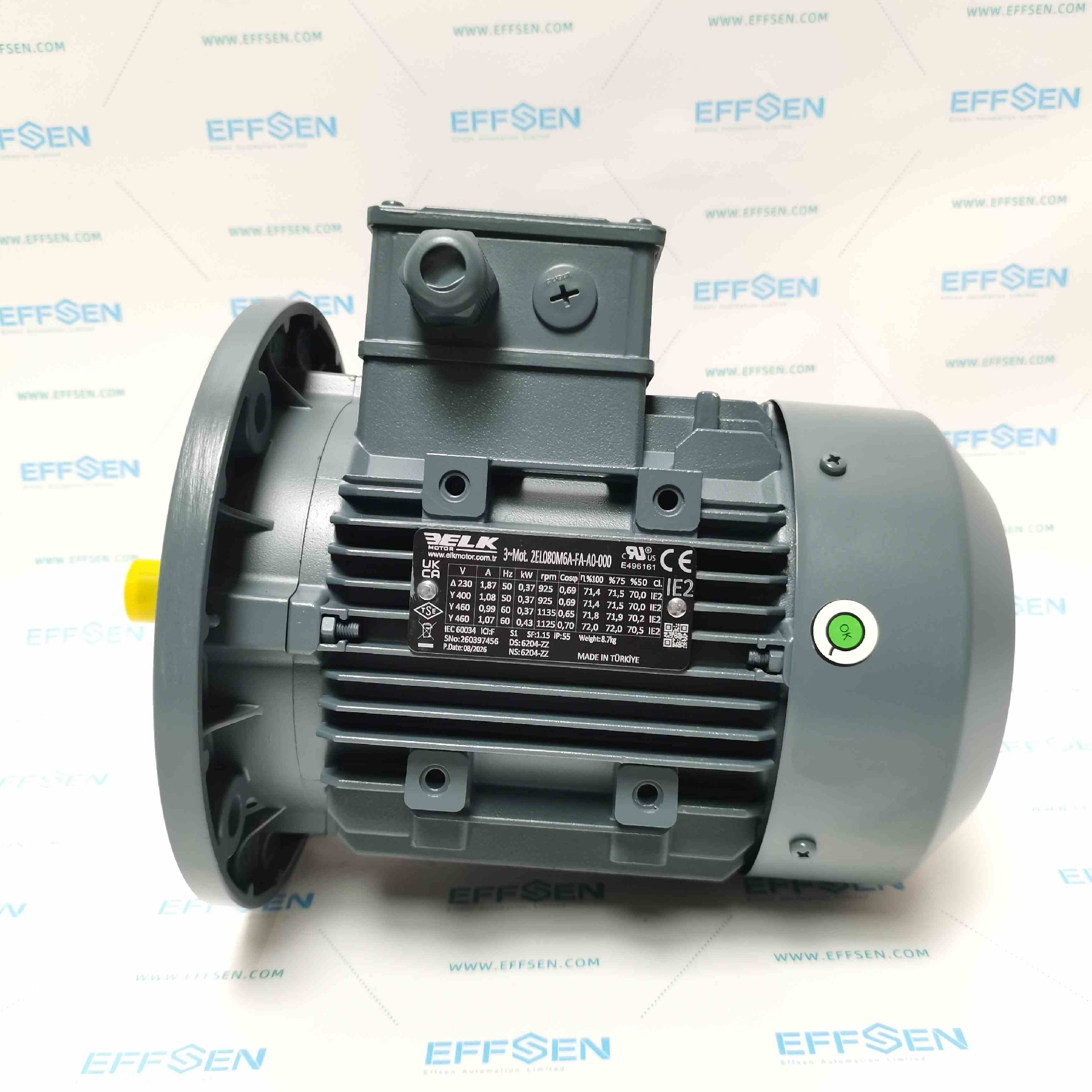ELK 2EL080M6A‑FA‑A0‑000 Three Phase Induction Motor